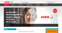 Desktop Screenshot of colegiocerto.com.br