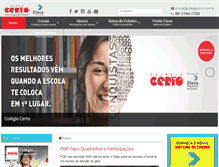 Tablet Screenshot of colegiocerto.com.br